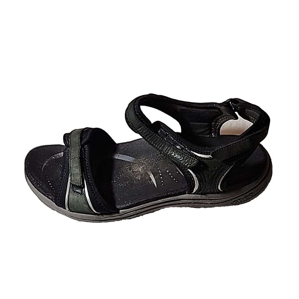 Abeo Womens Black Green Athletic Hiking Sandals Size 10 Adjustable Straps